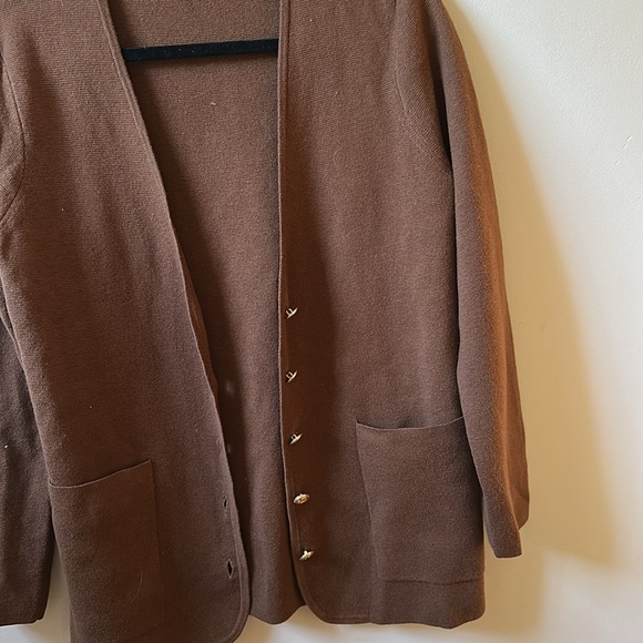 Brown Cotton J Crew Cardigan - Picture 5 of 5